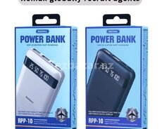 Power Bank Remax Rpp-10 10.0000 Mah (ağ-qara rəng)