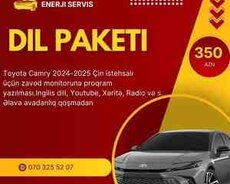 Avtomabillərə dil paketini yazılması