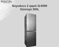 Soyuducu Q-6590 gümüşü 265L