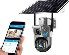 4G Sim kartlı Solar 360 FHD kamera 8MP4K+64GB