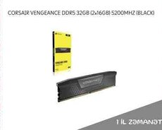 DDR5 CORSAIR VENGEANCE 5200MHz (Black) 32GB (2x16GB)