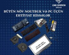 Noutbuk və Pc üçün ehtiyat hissələr