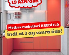 Müasir Mətbəx mebelləri Kreditlə