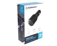 Powerology Dual Port 65W maşın şarj cihazı