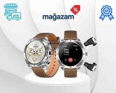 Qulaqlıqlı smart qol saatı Haino Teko ST-5 Silver, Gümüşü