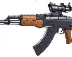 Oyuncaq silah AK+Binokl 107T72