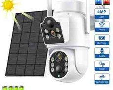 Simsiz 4G sim kartl Solar ptz 2 kamera 360 8mp, 4K