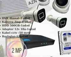 DVR 2MP Sərfəli Kamera dəsti