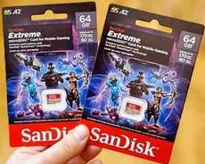 Sandisk Extreme 64 gb Mikro Sd kart Klass10
