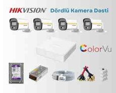 Hikvision Colorvu dəst metal korpus