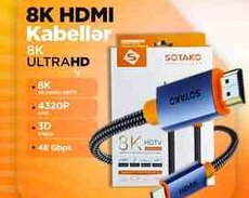 8K HDMİ kabellər