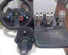 Logitech G29 + Logitech shifter daxil