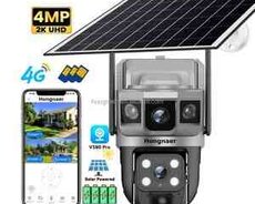 4G Tam simsiz Solar PTZ360 2 kamera 12MP, 4K