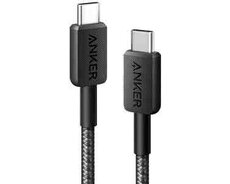 Anker USB-C to USB-C Black şarj kabeli