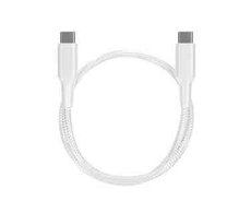 Powerology USB-C to USB-C White şarj kabeli
