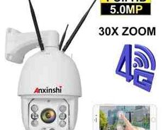Wifi Simsiz PTZ360 kamera 3MP, 2K +64gb