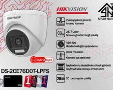 Hikvision DS-2CE76D0T-LPFS analoq 2mp kamerası
