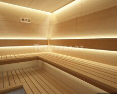 Sauna ustasi sauna yığılması