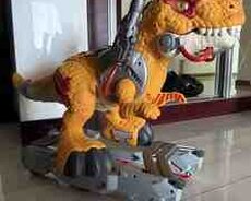 Dinozavr təkərli oyuncaq