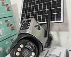 4G Tam simsiz Solar PTZ360 2 kamera 8MP, 4K+64gb