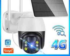 4G Tam simsiz Solar PTZ360 kamera 3MP, 2K+64gb