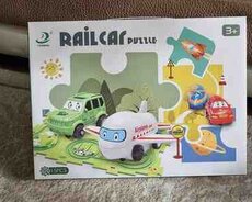Rail Car Puzzle 3+ uşaq oyuncağı