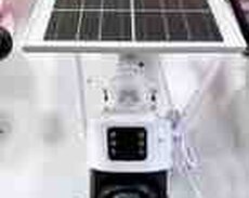 Simsiz 4G sim kartlı Solar ptz 2 kamera 360 8mp, 4K