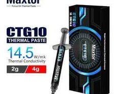 CPU TermoPasta Maxtor CTG10-E (Luxury Box) 2gr, tube, 14.5W, mk, Scraper,cleanser, Brush