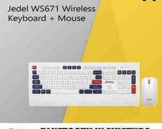 Bluetooth klaviatura Jedel WS671 Keyboard + Mouse
