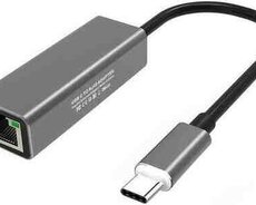 USB Type-c To RJ45 100, 1000Mbps Lan Internet Cable Ethernet adapter