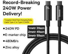 Type c kabel 240w baseus