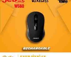 Wireless mouse Jedel W560 (Enerjiyığabilən naqilsiz siçan)