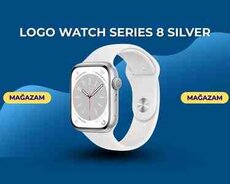 Logo Watch Series 8 silver