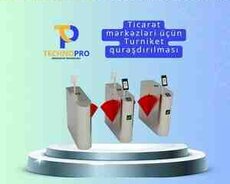 Ticarət mərkəzləri üçün turniket quraşdırılması