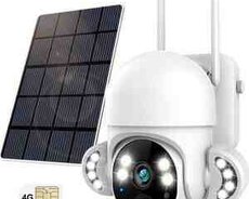 Simsiz 4G sim kartı Solar ptz kamera 360 3mp, 2K