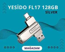Yesido FL17 128GB  2in1 TypeC  USB 3.0 Flash Yaddaş