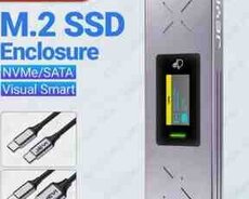 SSD box dual M.2 Nvme Sata TypeC