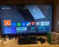 Xbox One X 1TB + 13 eded oyun diski + 2 eded pult