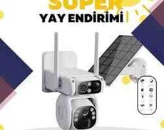 Günəş enerjili 4G kamera Ubox 2 lens