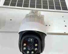 4G Tam simsiz Solar PTZ360 kamera 3MP, 2K 64GB