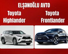"Toyota Highlander, Toyota Frontlander" ehtiyat hissələri