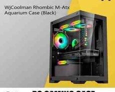 Gaming Case WjCoolman Rhombic M-Atx Aquarium (Black)