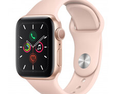 Smart-saat Apple Watch Series 5 40mm Gold Aluminum Case with Pink Sand Sport Band