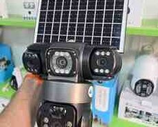 4G Tam simsiz Solar PTZ360 4 kamera 8MP, 4K+64GB