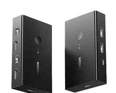 50744B HDMI Switch Box 2 in 1 Out KVM Switching
