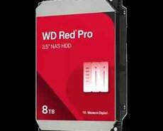 Sərt disk WD 3.5 SATA 3.0 8TB 7200 256MB Red Pro NAS (WD8005FFBX)
