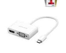 UGREEN 30843 Type-C to HDMI + VGA Çevirici Converter