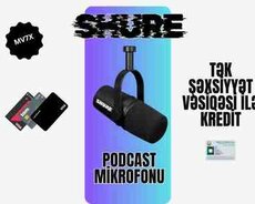 Podcast mikrofonu Shure MV7X