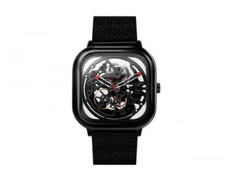 Saat CIGA Design Full hollow Mechanical watch (Deep black)