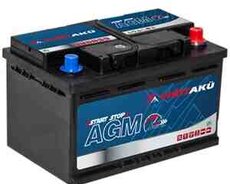 Akkumulyator YİGİT EUROPE 80 AH 12V AGM -L4-800A(EN)
